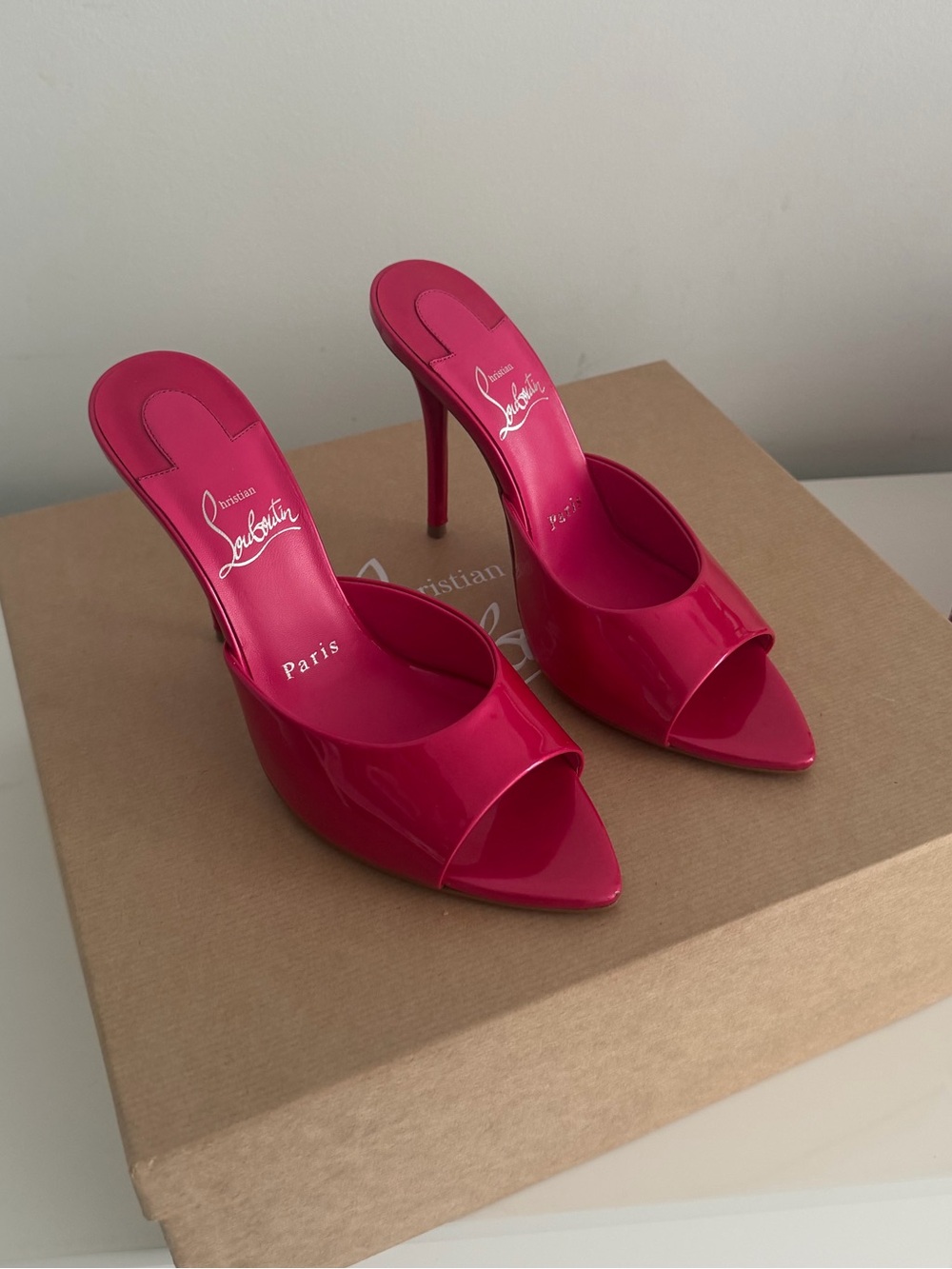 Christian Louboutin Hot Pink Patent Miss Z